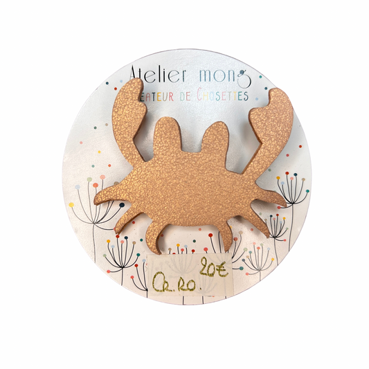 Broche crabe Atelier Mong