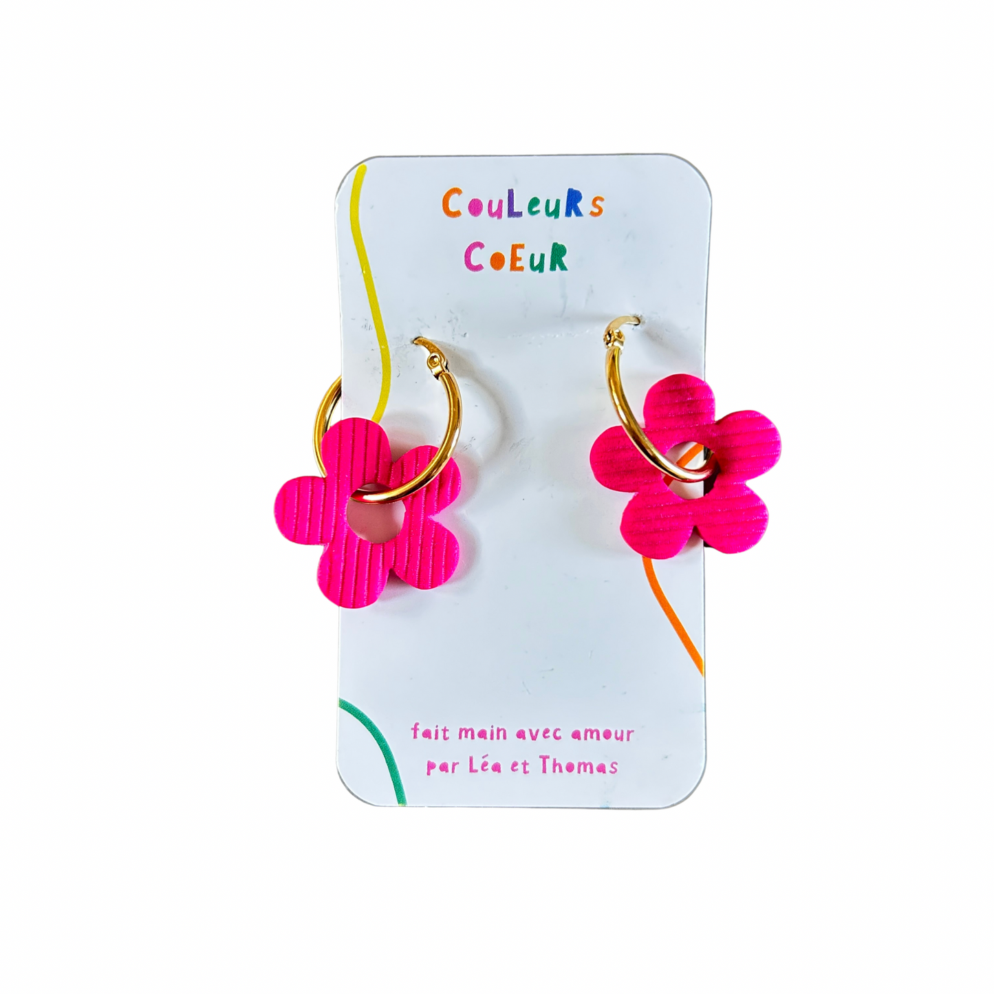 Boucles d’oreilles Margarita Couleurs Cœur