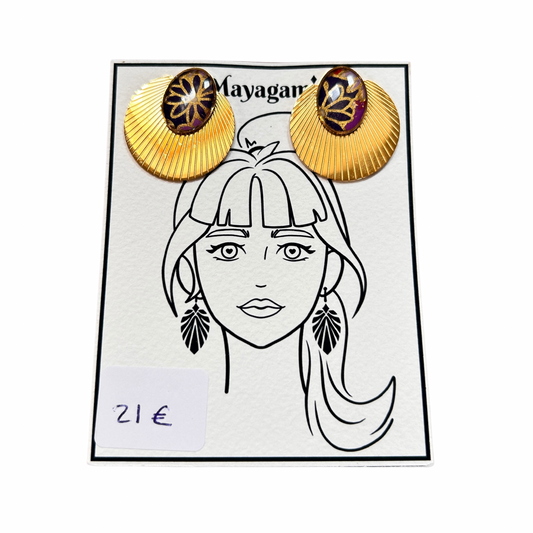 Boucles d’oreilles Mayagami création