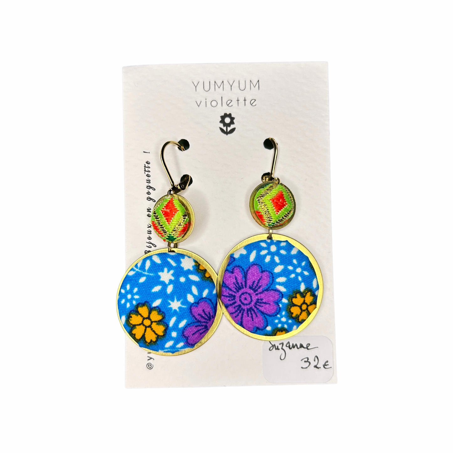 Boucles d’oreilles Suzanne - YumYum violette