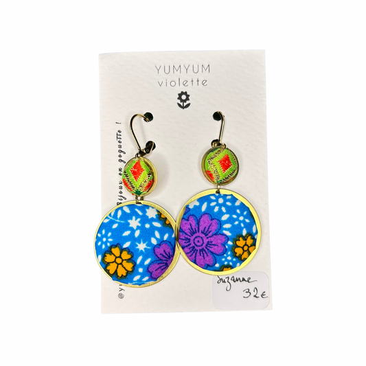 Boucles d’oreilles Suzanne - YumYum violette