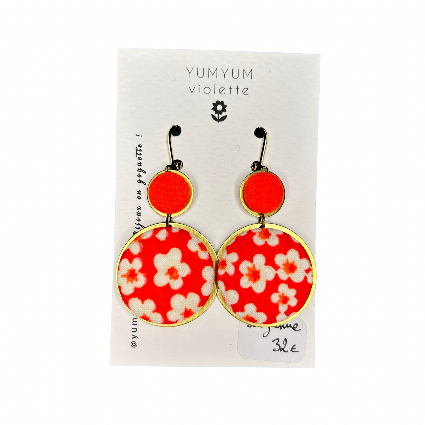 Boucles d’oreilles Suzanne - YumYum violette