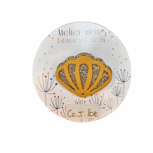 Broche coquillage Atelier Mong