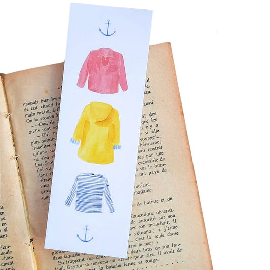 ✨ Marque-pages illustré à l’aquarelle Bisou iodé