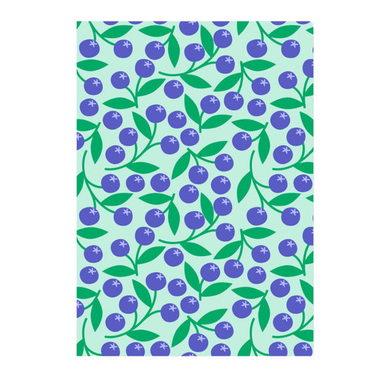 Carte A6 petites myrtilles Yuna illustrations