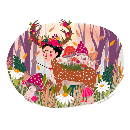 Affiche Frida cerf Julie Deterssac