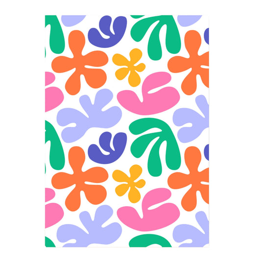 Carte A5 fleurs tropicales Yuna illustrations