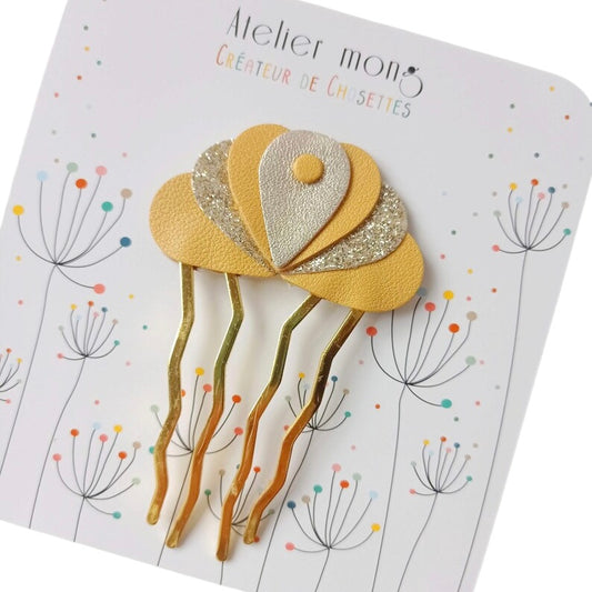 Peigne en cuir Atelier Mong