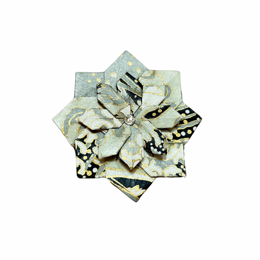 Pin’s fleur origami Mayagami création