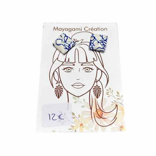 Boucles d’oreilles carrées Mayagami création
