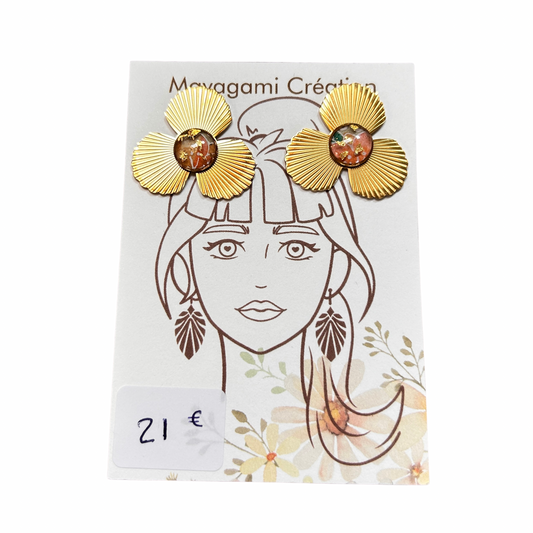 Boucles d’oreilles Mayagami création