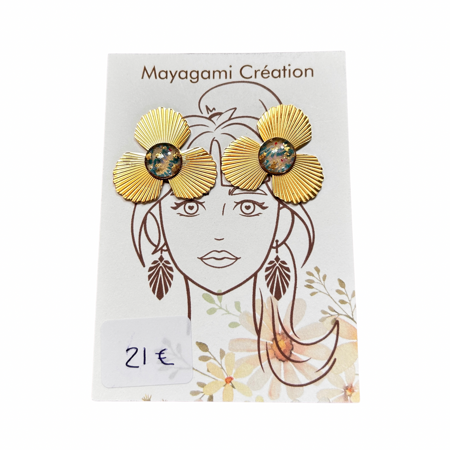 Boucles d’oreilles Mayagami création