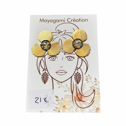Boucles d’oreilles Mayagami création