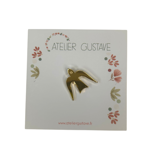 Pin’s hirondelle Atelier Gustave