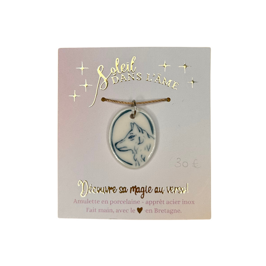 Amulette Louve Soleil dans l'âme