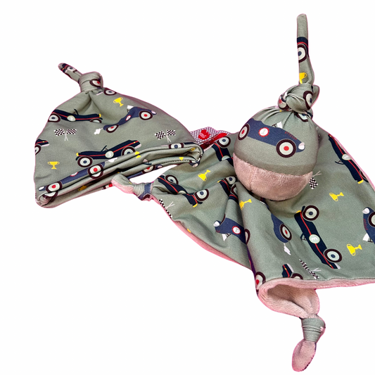 Kit doudou & bonnet Petit Hippo