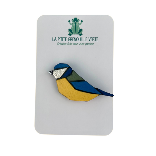 Broche oiseau La p'tite grenouille verte