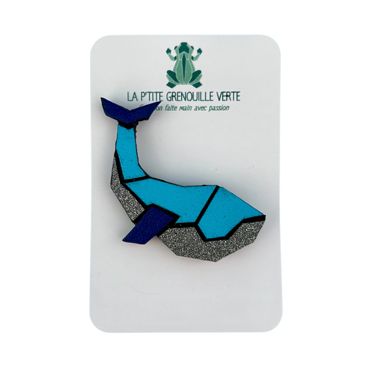 Broche Baleine La p'tite grenouille verte
