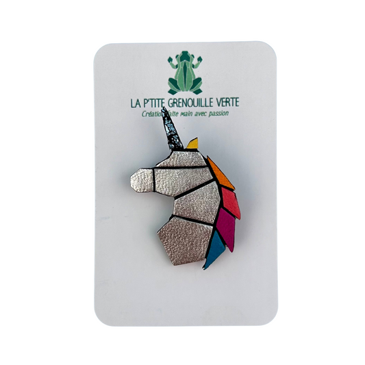 Broche Licorne La p'tite grenouille verte