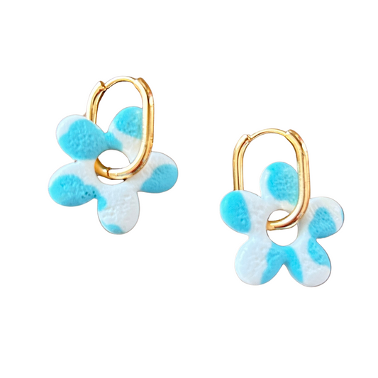 Créoles Ovales fleur Gigi Pop