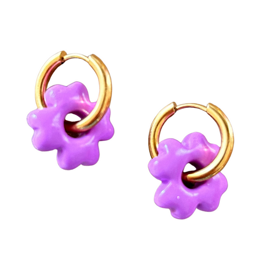 Petites créoles fleur Gigi Pop