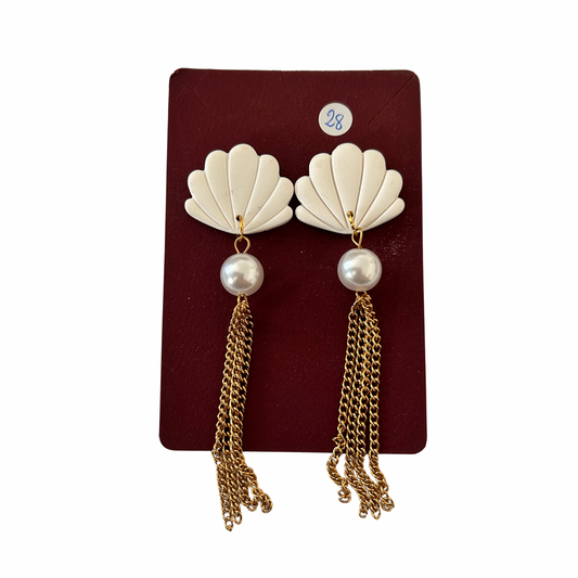 Boucles d’oreilles coquilles Mamie Grabuge