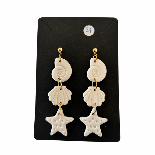 Boucles d’oreilles coquillages Mamie Grabuge