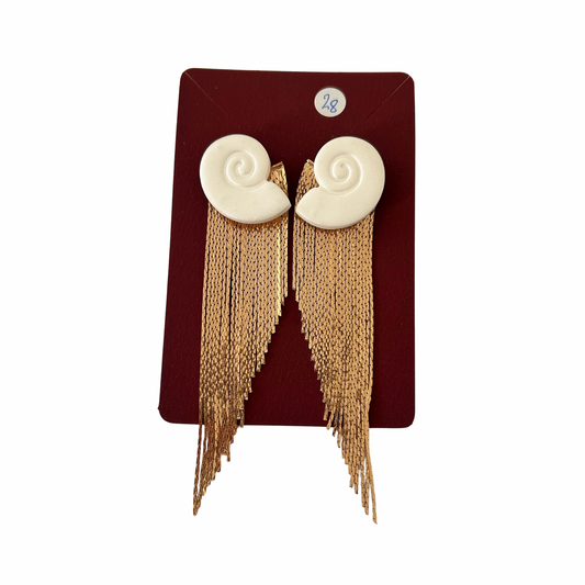 Boucles d’oreilles coquillage Mamie Grabuge