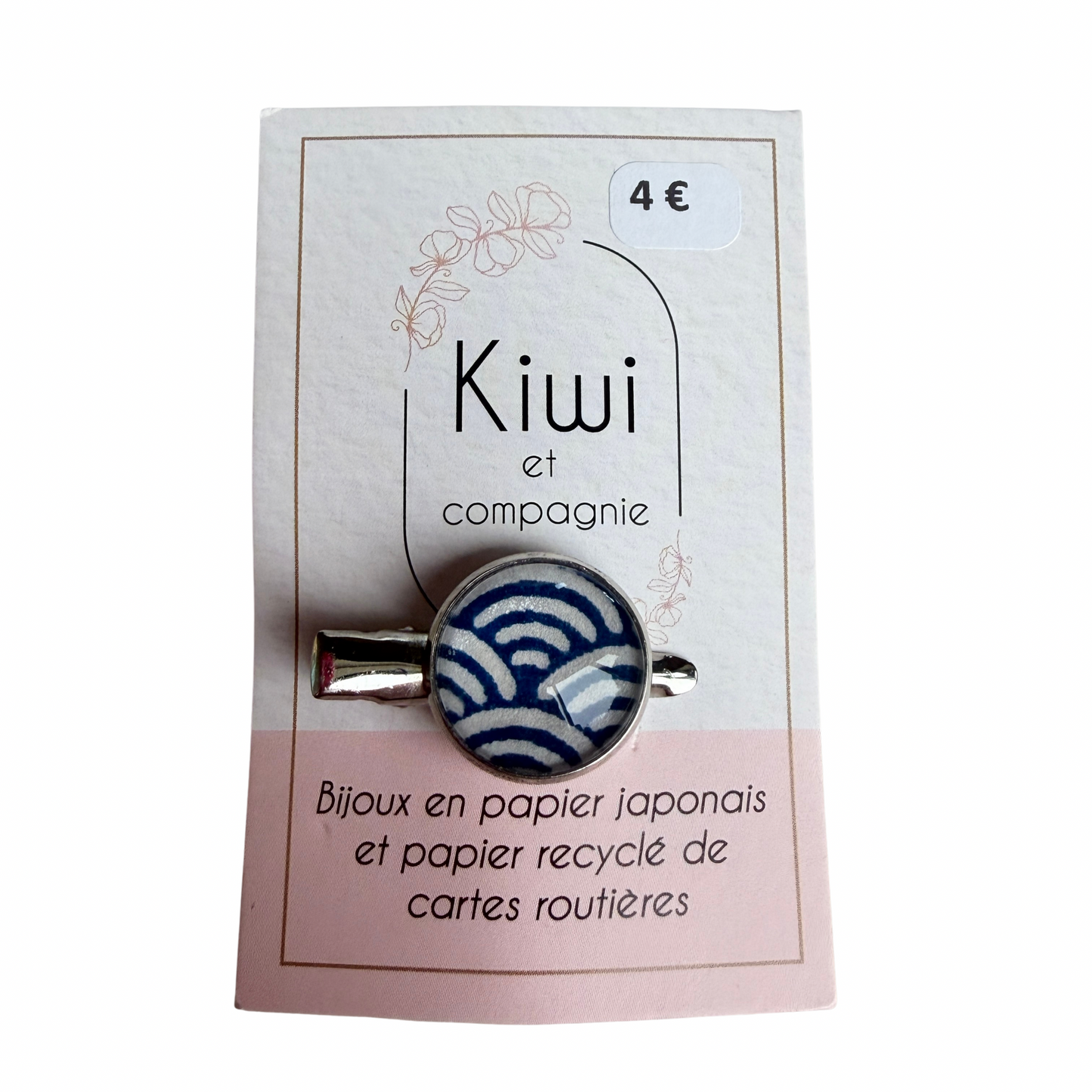Barrette en papier japonais Kiwi & compagnie