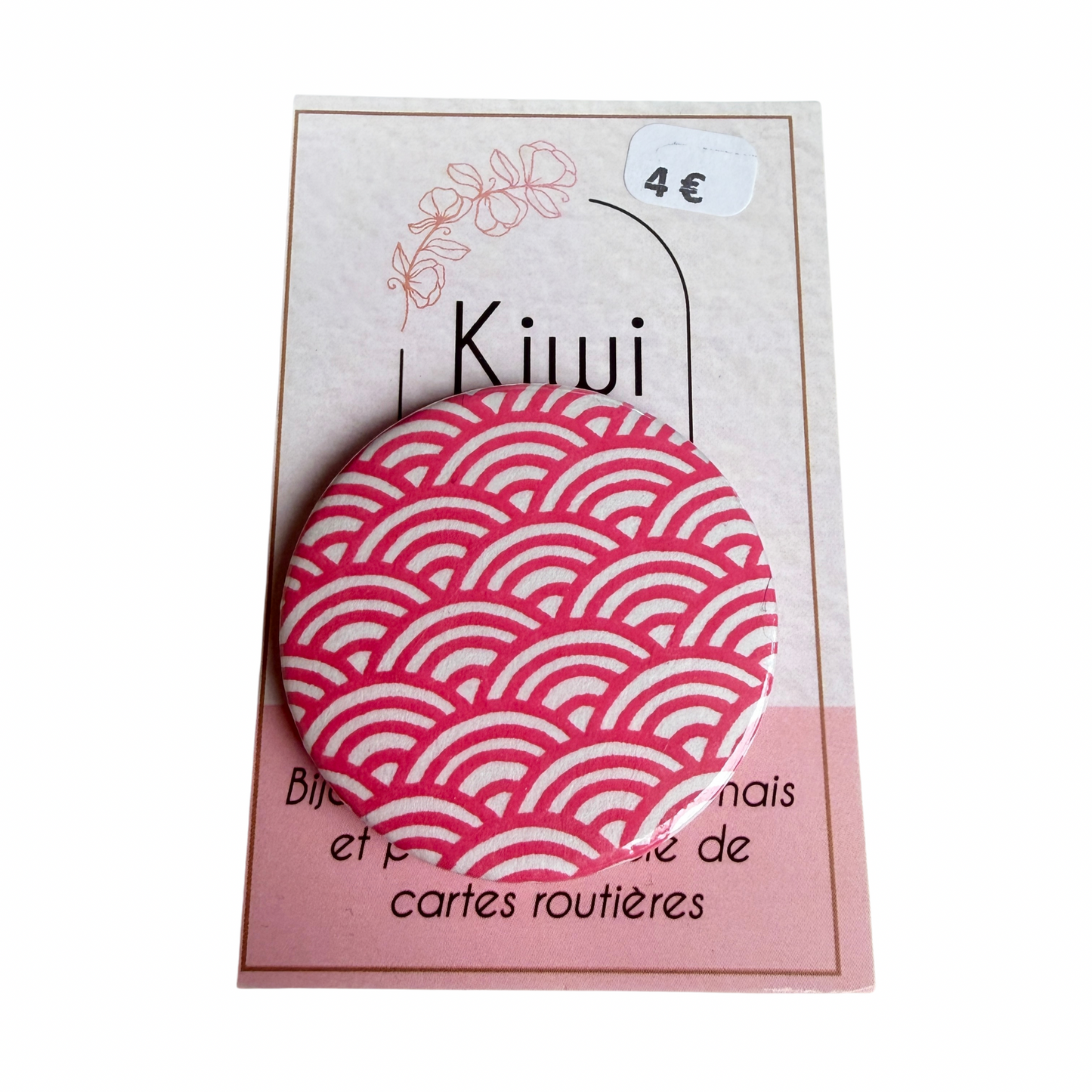 Badge en papier japonais Kiwi & compagnie