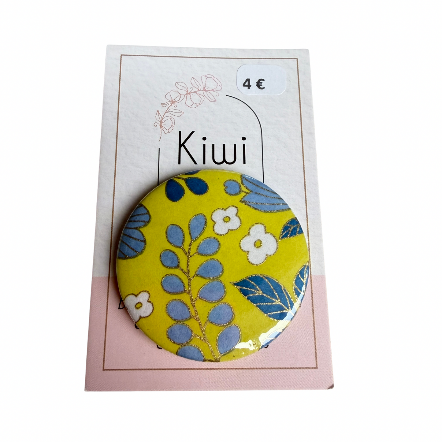 Badge en papier japonais Kiwi & compagnie