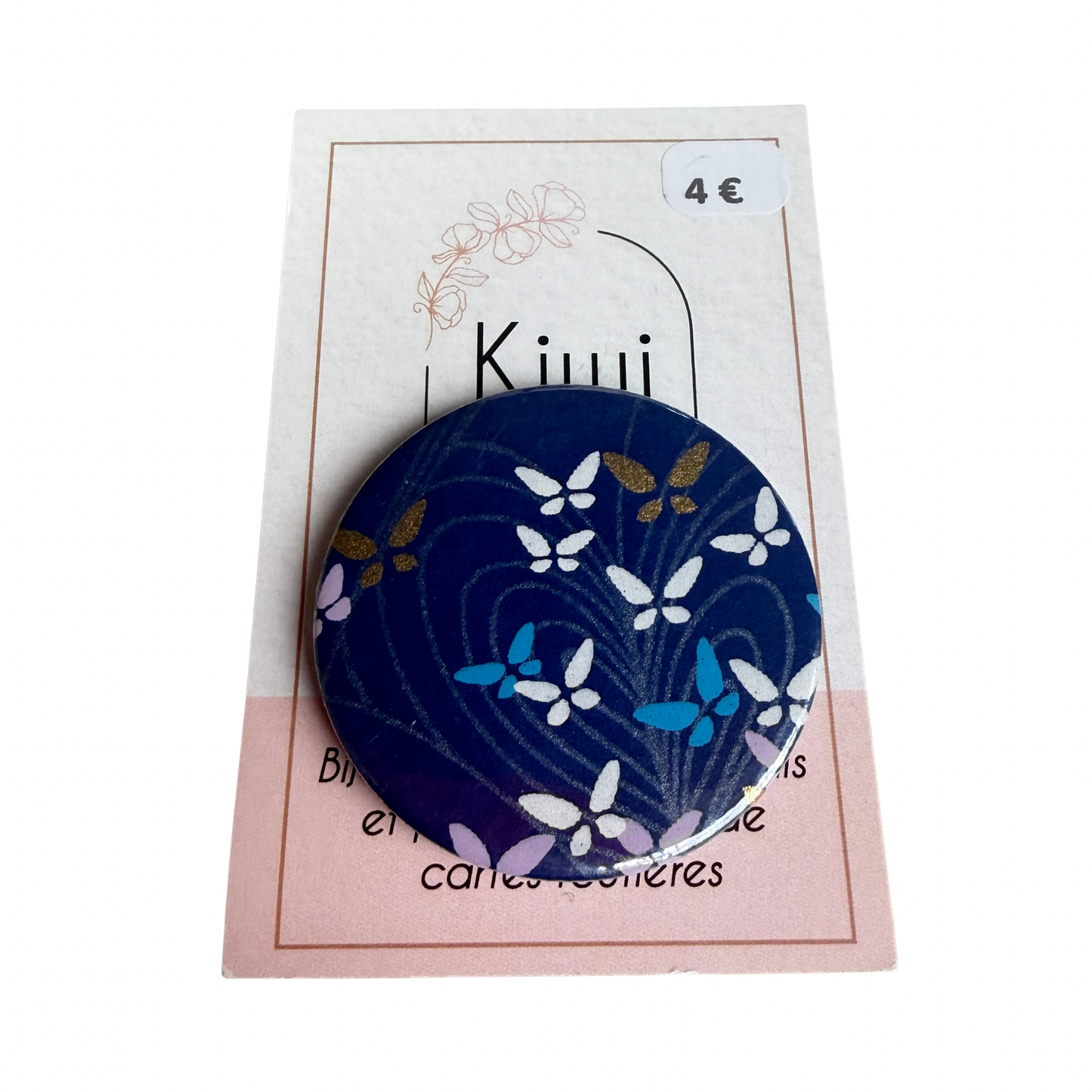 Badge en papier japonais Kiwi & compagnie