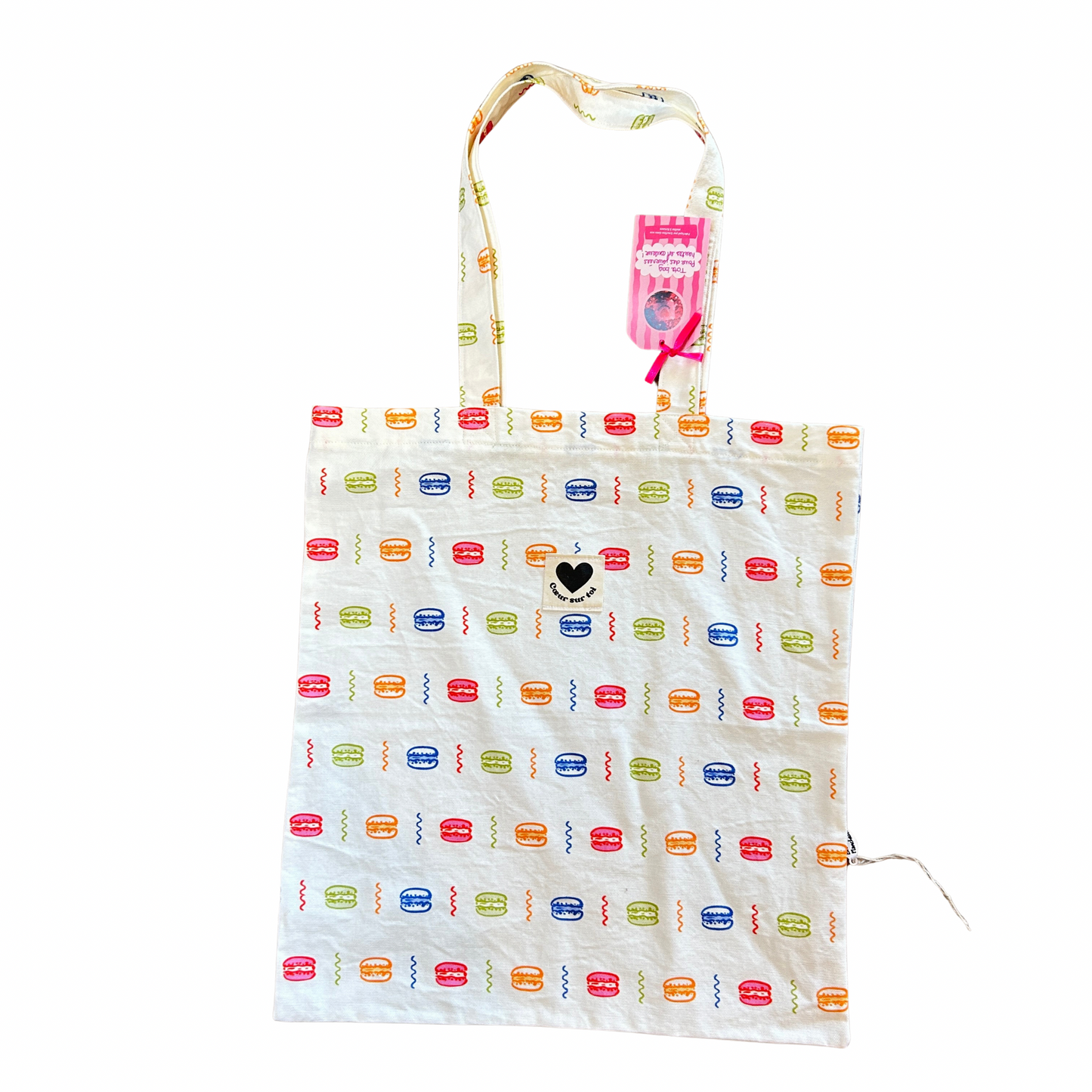 Tote bag cœur sur toi