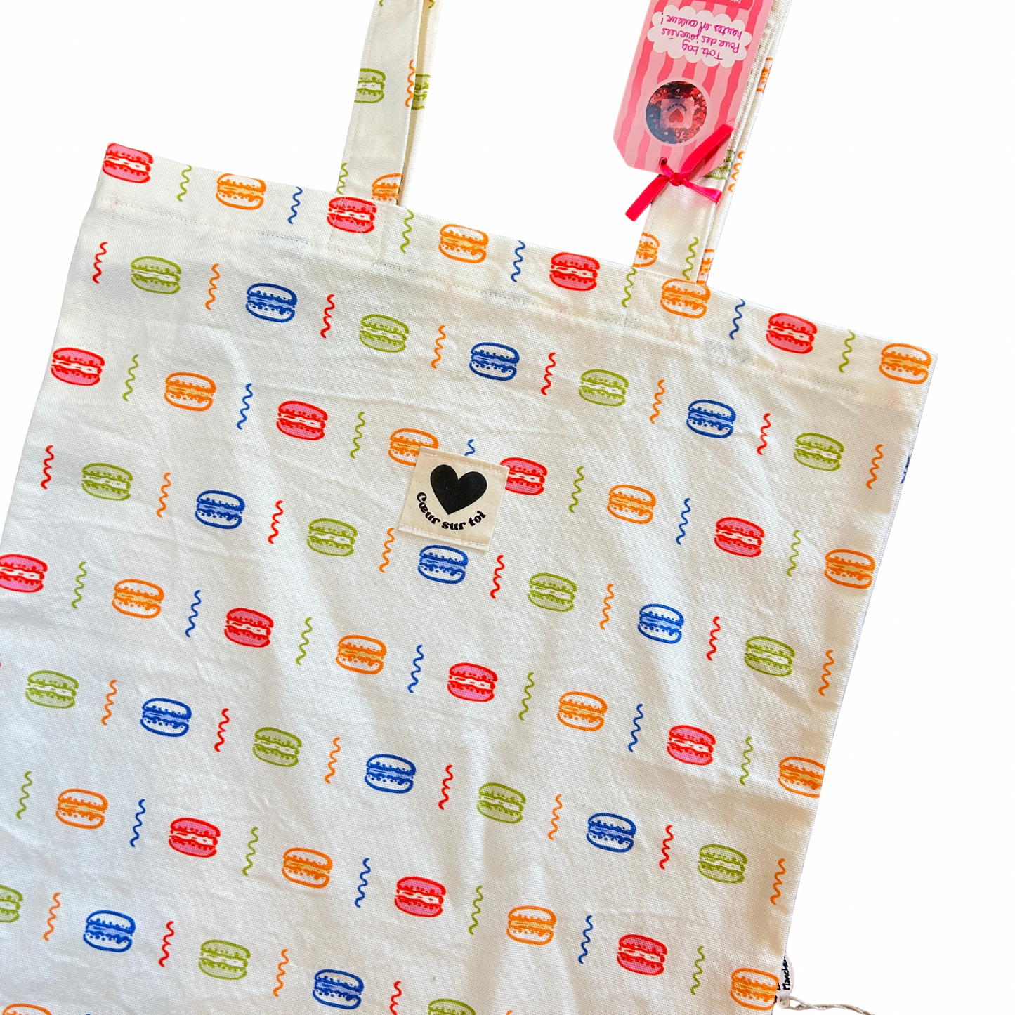 Tote bag cœur sur toi