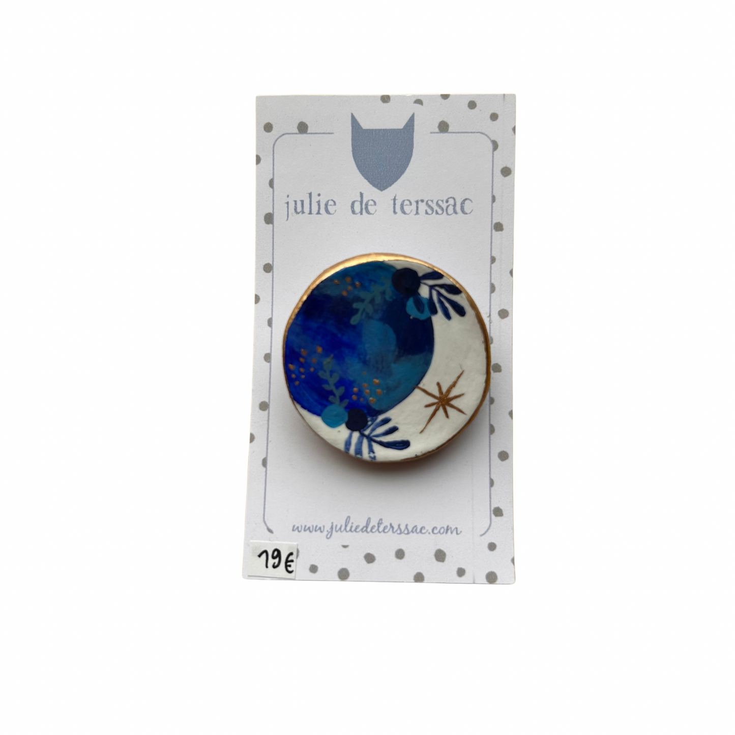 Broche lune Julie Deterssac