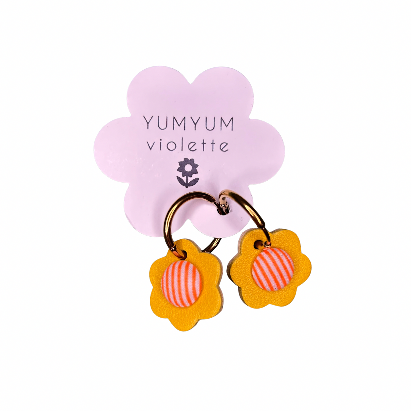 Boucles d’oreilles “Ginette” – YumYum Violette