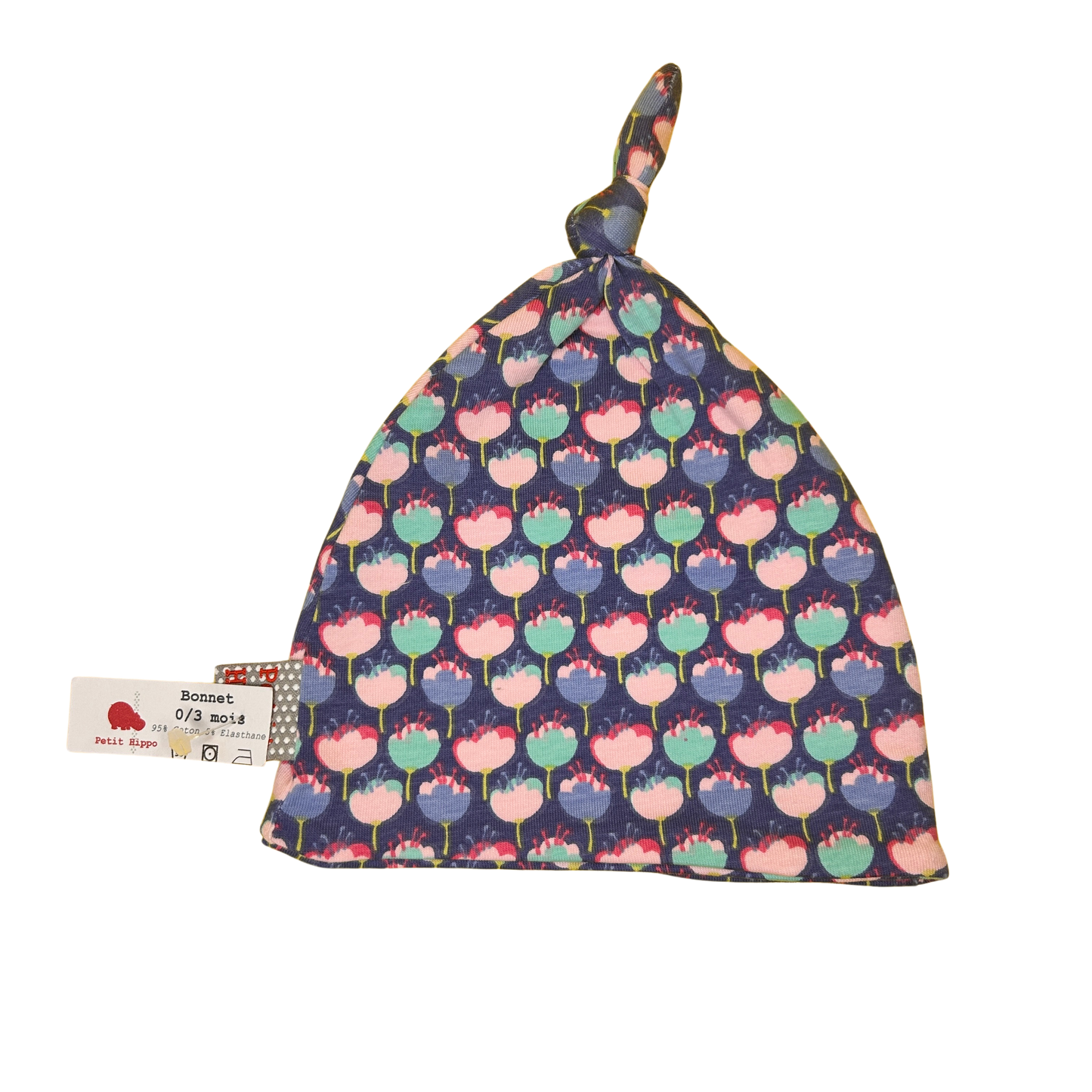 Bonnet de naissance Petit Hippo