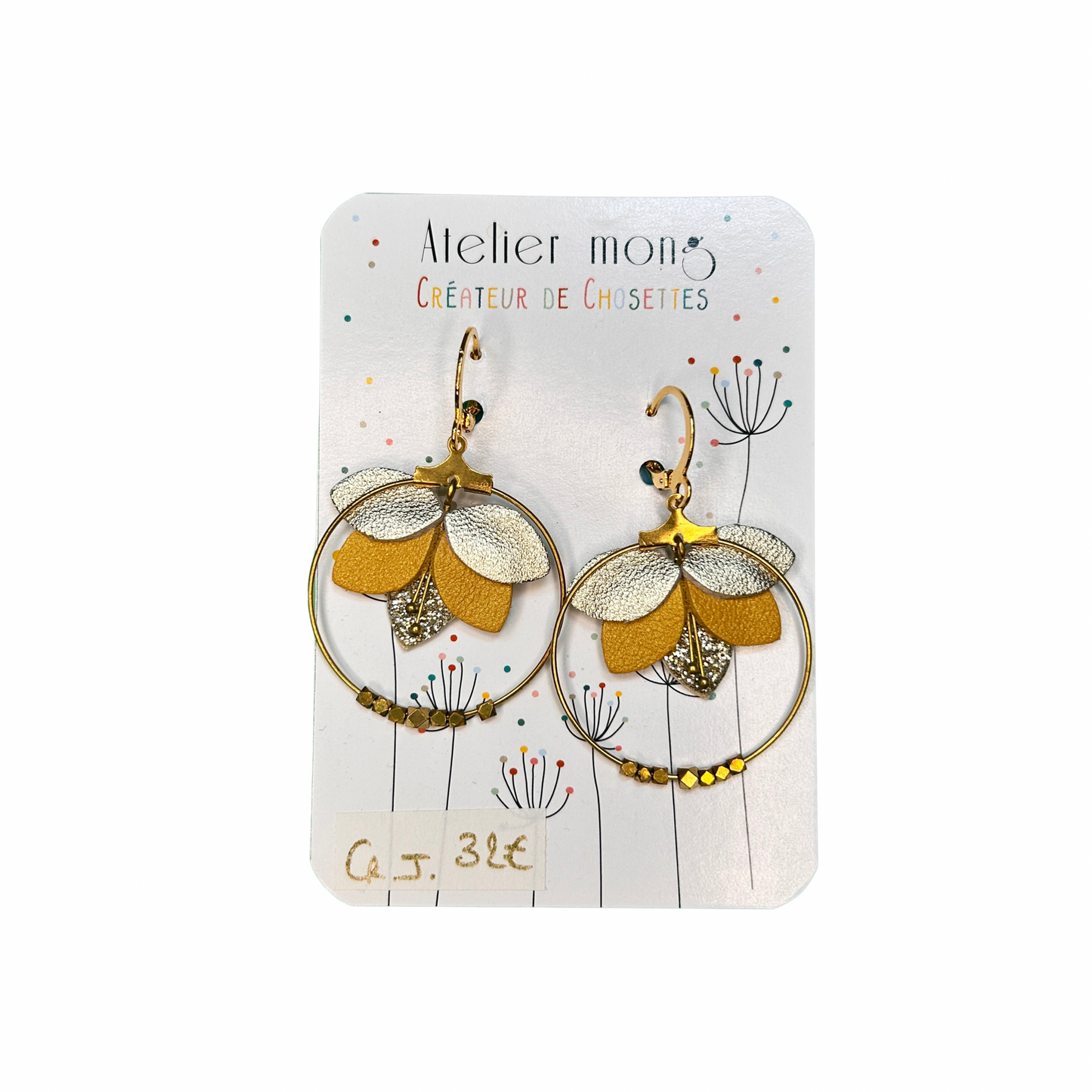 Boucles d'oreilles atelier mong